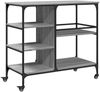 vidaXL Küchenwagen Grau Sonoma 100x45x89,5 cm Holzwerkstoff 842384 Bild 2