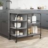 vidaXL Küchenwagen Grau Sonoma 100x45x89,5 cm Holzwerkstoff 842384 Bild 4