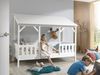Vipack Hausbett 90x200 cm, weiß, Dach in weiß Bild 2