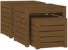 vidaXL 3-tlg. Gartenbox-Set Honigbraun Massivholz Kiefer 823958 Bild 5