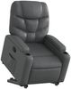 vidaXL Relaxsessel mit Aufstehhilfe Grau Kunstleder 3204661 Bild 3