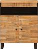 vidaXL Seitenschrank mit Tür Braun 60 x 33 x 75 cm Massivholz Mango 4018321 Bild 3