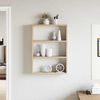 vidaXL Wandregal Sonoma-Eiche 43x9x60 cm Holzwerkstoff 860051 Bild 3