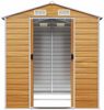 vidaXL Gartenhaus Hellbraun 191 x 215 x 198 cm Verzinkter Stahl 3188276 Bild 5