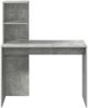 vidaXL Schreibtisch Beton Grau 102 x 50 x 124 cm Holzwerkstoff 869357 Bild 5