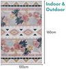 Wohnando Teppich MY-RUG Outdoor-Teppich "Aurora II" 230X160 cm, rosa, rechteckig, Höhe: 8 mm, mit floralem Hoch-Tief-Design, für drinnen und draußen Bild 3