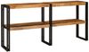vidaXL Konsolentisch mit Regal Braun 160 x 33 x 75 cm Massivholz Mango 4104739 Bild 2