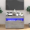 vidaXL TV-Schrank mit LED-Leuchten Grau Sonoma 60x35x40 cm 815680 Bild 2