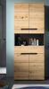 Badezimmer Hochschrank Cooper in Eiche und grau 76 x 193 cm Bild 4