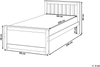 Bett mit Lattenrost OLENDON 90x200 cm Holz Weiß Bild 2