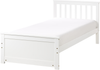 Bett mit Lattenrost OLENDON 90x200 cm Holz Weiß Bild 1