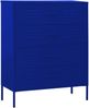 vidaXL Kommode Marineblau 80x35x101,5 cm Stahl 336199 Bild 2
