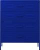 vidaXL Kommode Marineblau 80x35x101,5 cm Stahl 336199 Bild 3