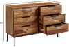 Kadima Design Kommode Sheesham und Metall, 6 Schubladen, Industriedesign. 117x42x80 cm Bild 4