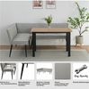 OTTO home Essbank Ianna, schwarze Metallbeine, pflegeleichtem Webstoff Bezug, Breite 193 cm Bild 3