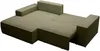 Vente-unique - AMELIA Sofa Samt Grün - B 167 cm x H 85 cm x L 240 cm Bild 3