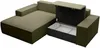 Vente-unique - AMELIA Sofa Samt Grün - B 167 cm x H 85 cm x L 240 cm Bild 4