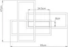 Braytron LED Deckenleuchte dimmbar mit Fernbedienung & 3CCT 3000–6500K (BH17-04591) Bild 3