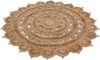 carpetfine Teppich Cate Juteteppich Naturfaser, rund, Höhe: 5 mm, 100 % geflochtene Jute, beidseitig nutzbar, nachhaltig Bild 3