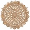 carpetfine Teppich Cate Juteteppich Naturfaser, rund, Höhe: 5 mm, 100 % geflochtene Jute, beidseitig nutzbar, nachhaltig Bild 2