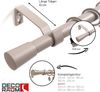 Deco-Raum Gardinenstange Liya, Ø 19 mm, 1-läufig, Wunschmaßlänge, kürzbar, verschraubt, Komplett-Set mit Ringen und Klammern,Befestigungsmaterial Bild 2