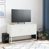 vidaXL TV-Schrank Weiß 100,5x39x60,5 cm Stahl 846481 Bild 3