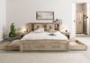 Bett mit Schublade Mango 200x200 beige lackiert RAILWAY #373 Bild 4