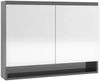 vidaXL Spiegelschrank fürs Bad 80x15x60 cm MDF Glänzend Grau 331533 Bild 4