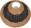 'Momba' Tischlampe Kegelform, Papiergeflecht beige schwarz, 30 x 30 x 40 cm Bild 4