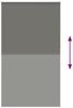vidaXL Verdunkelungsrollo Grau 130x210cm Stoffbreite 126,6cm Polyester 4011186 Bild 5