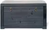 Vente-unique - TURZA Kleinaufbewahrung Holz, PlatteHolz, PlatteStoff Schwarz - B 40 cm x H 53 cm x L 80 cm Bild 2