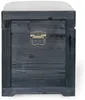 Vente-unique - TURZA Kleinaufbewahrung Holz, PlatteHolz, PlatteStoff Schwarz - B 40 cm x H 53 cm x L 80 cm Bild 3