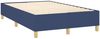vidaXL Boxspringbett mit Matratze Blau 120x200 cm Stoff, Härtegrad: H2 [3142407] Bild 4