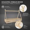 ML-DESIGN Spielbett Hausbett Tipi Zeltbett inkl. Lattenrost Bodenbett Kinder Himmelbett, Abenteuerbett mit Rausfallschutz Zelt Kinderbett Kiefer Natur Bild 4