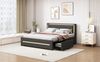 Polsterbett 160x200 cm aus Leinen mit LED-Beleuchtung und Bettkasten – modernes Komfortdesign Bild 4