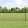 vidaXL Zaun mit Pfosten Grau 3336601 Bild 1