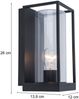 Lutec Außenwandleuchte Flair E27 anthrazit rechteckig Bild 4