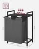 Vasagle Wäschekorb ausziehbar, Metallrahmen Dunkelgrau, 65 L / 50 x 33 x 72 cm Bild 5