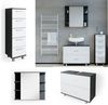 Badmöbel-Set Ilias Weiß/Anthrazit 3 Teile, mit Unterschrank 80 cm Vicco Bild 2