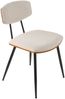 Signature 'BABETTE' Set aus 2 Stühlen aus écru-farbenem Stoff - H24 cm - Beige Bild 4