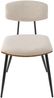 Signature 'BABETTE' Set aus 2 Stühlen aus écru-farbenem Stoff - H24 cm - Beige Bild 3