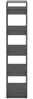 vidaXL Bücherregal/Raumteiler Grau 60x35x160 cm Massivholz 813891 Bild 4