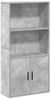 vidaXL Bücherregal Betongrau 60x24x120 cm Holzwerkstoff 860421 Bild 2