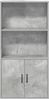 vidaXL Bücherregal Betongrau 60x24x120 cm Holzwerkstoff 860421 Bild 4