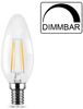 5x Dimmbare 4W E14 LED Leuchtmittel Birne Kerze Form 35 470 Lumen klar Glas Warmweiß 2700K Bild 2