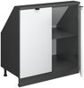 Dachschrägenschrank Rion Weiß Riffel 80 x 81.6 cm mit 2 Türen Vicco Bild 4