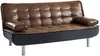 Vente-unique - MISHAN Sofa StoffStoff Braun - B 96 cm x H 89 cm x L 190 cm Bild 3