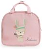 Cangaroo Reisebett Indiana Laufstall zwei Ebenen Matratze Wickeltasche Räder rosa Bild 2