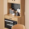 SoBuy FSB98-N Sideboard, Spanplatte, Papierfurnier, Helle Eiche, 60 x 170 x 40 cm Bild 4