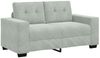 vidaXL 2-teiliges Sofa-Set mit Kissen, hellgrauer Samt 3324721 Bild 4